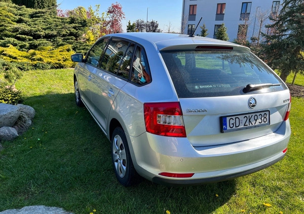 Skoda RAPID cena 33949 przebieg: 155234, rok produkcji 2016 z Gdańsk małe 277